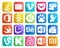 20 Social Media Icon Pack Including twitch. msn. video. baidu. odnoklassniki