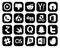 20 Social Media Icon Pack Including twitter. question. drupal. quora. zootool