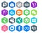 20 Social Media Icon Pack Including windows. xing. drupal. myspace. messenger