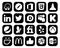 20 Social Media Icon Pack Including yelp. msn. linkedin. pepsi. myspace