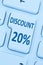 20% twenty percent discount button coupon sale online shopping i