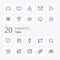 20 Twitter Line icon Pack like twitter tool power magnify twitter
