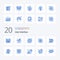 20 User Interface Blue Color icon Pack. like battery. user. setting. interface. user