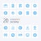 20 User Interface Blue Color icon Pack like interface location cross user avatar