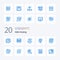 20 Web Hosting Blue Color icon Pack. like maintenance. admin. internet hosting. server. internet