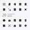 20 Web Pack Solid Glyph icon Pack like web lock page lock laptop information security user interface