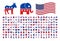 200 American Democracy Icons - Vector Icon Set