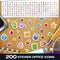 200 Sticker Universal Icons Set 2