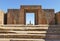 The 2000 year old archway at the Pre-Inca site of Tiwanaku near La Paz in Bolivia.