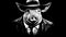 2000s Detective Pig: Noir Comic Art In Black And White