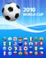 2010 Soccer World Cup with Flag Buttons