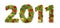 2011, christmas tree font