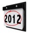 2012 - Wall Calendar Displaying New Year Date