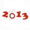 2013 Happy New Year greeting card
