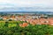 2014-07-09 Prague, Czech republic - view from the \'Petrinska rozhledna\' tower to nice historical city Prague