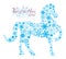2014 Chinese Horse with Snowflakes Pattern Illusrt