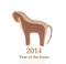 2014 Chinese Lunar New Year of the Horse,wooden toy