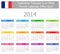 2014 French Type-1 Calendar Mon-Sun