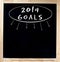 2014 Goals Title On Chalkboard