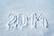 2014 written in snow