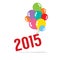 2015 With Balloon Bunch Celebrate Concept