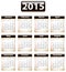 2015 English calendar