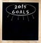 2015 Goals Title On Chalkboard