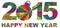 2015 Happy New Year Numerals Illustration