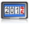 2015 New Year counter, vector illustration.