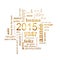 2015 new year multilingual text word cloud square greeting card