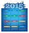 2015 year vector calendar