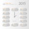 2015 year vector calendar stylized clock