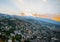 2016 Albania Gjirokastra Castle, old town, view to the city and moutains