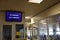 2016 July Italy - Window of passport control at the airport