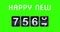 2017 2018 happy new year concept vintage analog counter countdown timer animation, retro flip number counter from 2017 to 2018