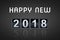 2017 2018 happy new year concept vintage analog counter countdown timer, retro flip number counter from 2017 to 2018