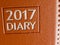 2017 diary leather up close planning and texture