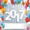 2017 Gray Background Balloons