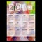 2017 simple business wall calendar with low polygon triangle multicolor theme pattern eps10