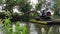 2018 06 27, Lutsk Ukraine. Nemunas river near the castle going dredging works.