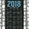 2018 Coffee Items Flat Design Graphic Printable Calendar Starts Sunday