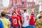 The 2018 FIFA World Cup. Danish fans on Red squareasbourg on Red square