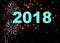 2018 Fireworks Happy New Year