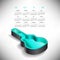 2018 Guitar case music calendar