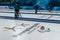 2018 March 13th. Peyongchang 2018 Paralympic games in South Korea. Wheelchair curling session.