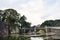 2018 New photo of Moat and bridge of Imperial Palace Garden in Japan Tokyo