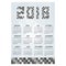 2018 simple business wall calendar grayscale bricks eps10