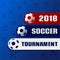 2018 soccer tournament stylish background