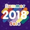 2018 summer sale logotype