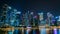 2019-07-15 - Singapore.   Lights On! A dazzling Singaporeâ€™s skyline sparkles at night.